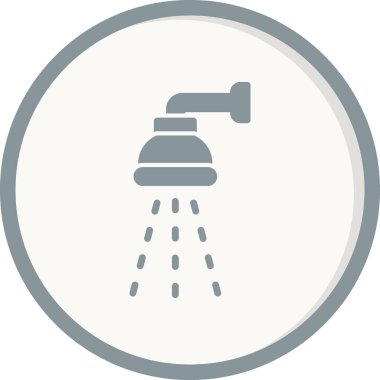 duş ikonu vektör illüstrasyonu