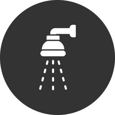 duş ikonu vektör illüstrasyonu