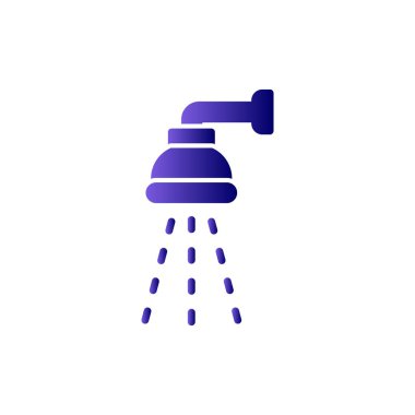 duş ikonu vektör illüstrasyonu