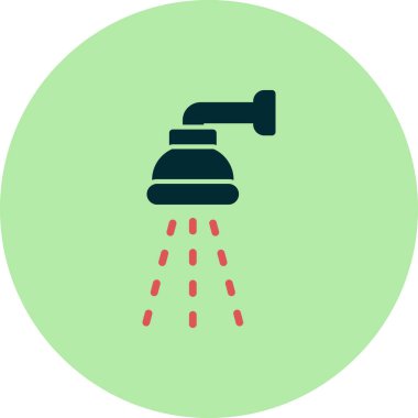 duş ikonu vektör illüstrasyonu