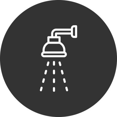 duş ikonu vektör illüstrasyonu