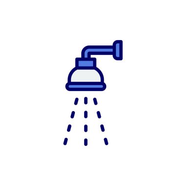 duş ikonu vektör illüstrasyonu