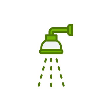 duş ikonu vektör illüstrasyonu