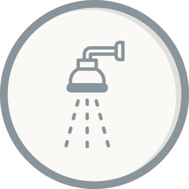 duş ikonu vektör illüstrasyonu