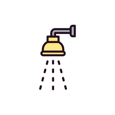 duş ikonu vektör illüstrasyonu