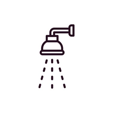 duş ikonu vektör illüstrasyonu