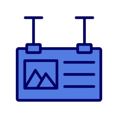 İmza simgesi vektör illüstrasyonu