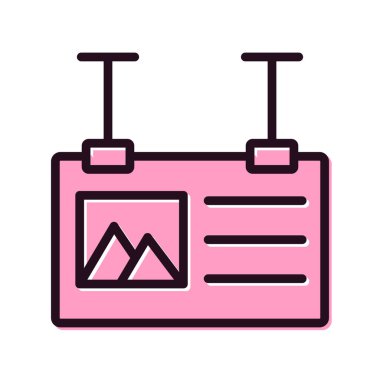 İmza simgesi vektör illüstrasyonu