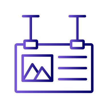 İmza simgesi vektör illüstrasyonu