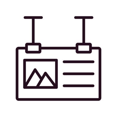 İmza simgesi vektör illüstrasyonu