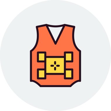 Kolsuz Süveter ikon vektör çizimi