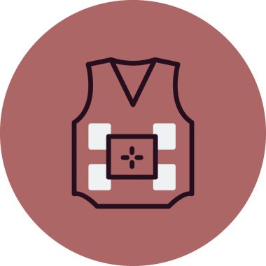 Kolsuz Süveter ikon vektör çizimi