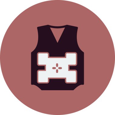 Kolsuz Süveter ikon vektör çizimi