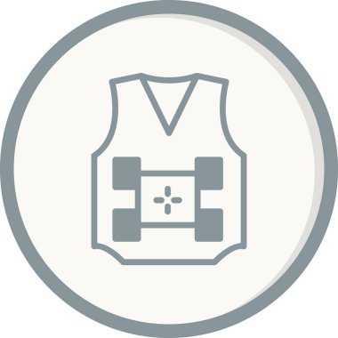 Kolsuz Süveter ikon vektör çizimi