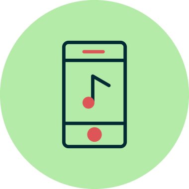 akıllı telefon simgesi vektör illüstrasyonu