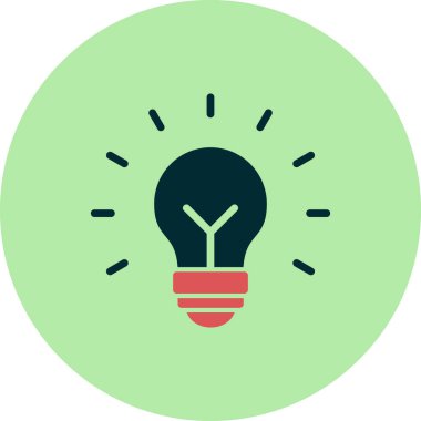 Çözüm simgesi vektör çizimi