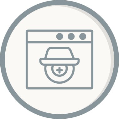 Casus yazılım simgesi vektör illüstrasyonu