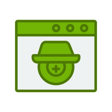 Casus yazılım simgesi vektör illüstrasyonu