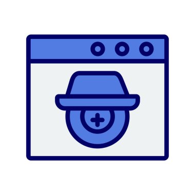 Casus yazılım simgesi vektör illüstrasyonu