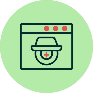 Casus yazılım simgesi vektör illüstrasyonu