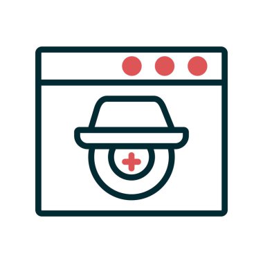 Casus yazılım simgesi vektör illüstrasyonu