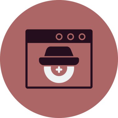 Casus yazılım simgesi vektör illüstrasyonu