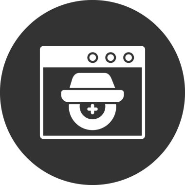 Casus yazılım simgesi vektör illüstrasyonu