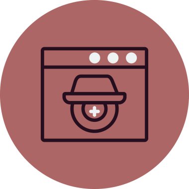 Casus yazılım simgesi vektör illüstrasyonu