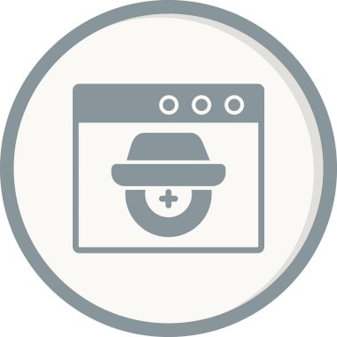 Casus yazılım simgesi vektör illüstrasyonu