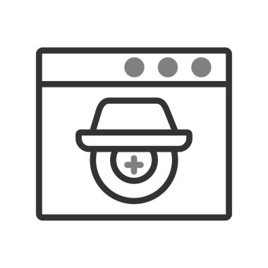 Casus yazılım simgesi vektör illüstrasyonu