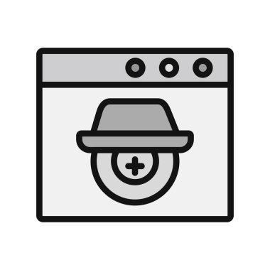 Casus yazılım simgesi vektör illüstrasyonu