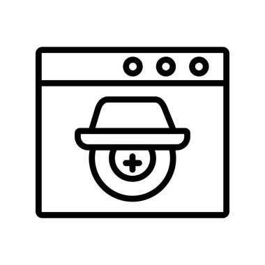 Casus yazılım simgesi vektör illüstrasyonu