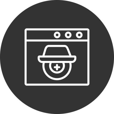 Casus yazılım simgesi vektör illüstrasyonu