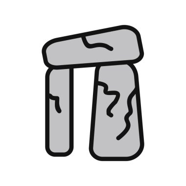 Stonehenge ikon vektör illüstrasyonu