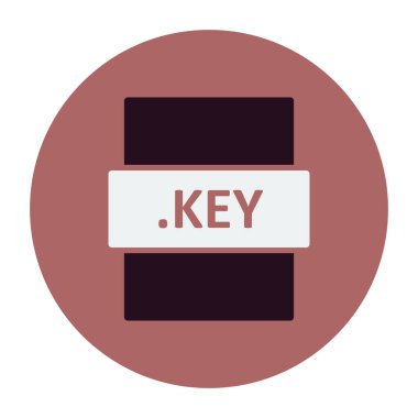 Tarayıcı anahtar kelime veya parola dosya simgesi. Basit vektör tasarımı