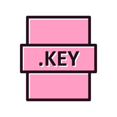 Tarayıcı anahtar kelime veya parola dosya simgesi. Basit vektör tasarımı