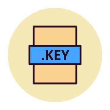 Tarayıcı anahtar kelime veya parola dosya simgesi. Basit vektör tasarımı