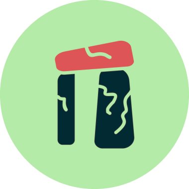 Stonehenge ikon vektör illüstrasyonu