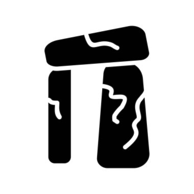 Stonehenge ikon vektör illüstrasyonu