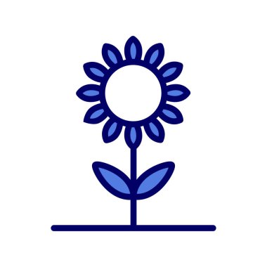 Çiçek simgesinin vektör illüstrasyonu 