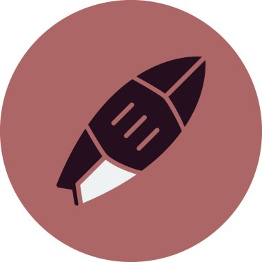 sörf tahtası simgesi vektör illüstrasyonu