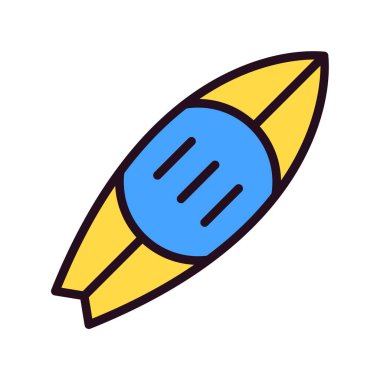 sörf tahtası simgesi vektör illüstrasyonu