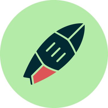 sörf tahtası simgesi vektör illüstrasyonu