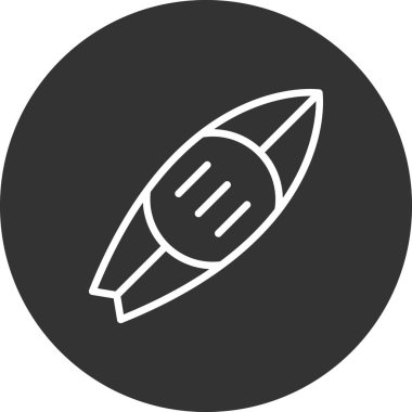 sörf tahtası simgesi vektör illüstrasyonu