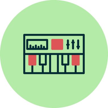 Synthesizer simge vektör çizim