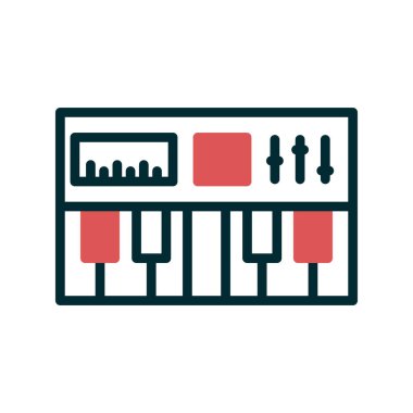 Synthesizer simge vektör çizim