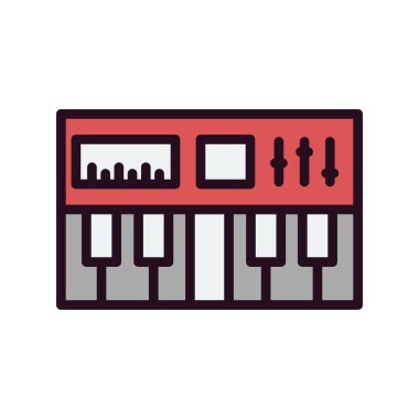Synthesizer simge vektör çizim