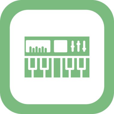 Synthesizer simge vektör çizim