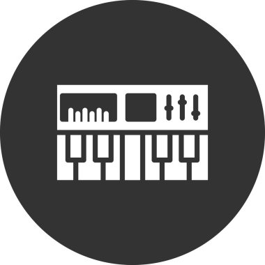 Synthesizer simge vektör çizim