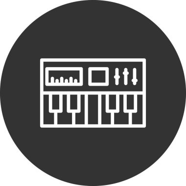 Synthesizer simge vektör çizim